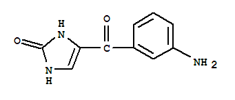 4-(3-氨基苯甲?；?-1,3-二氫-2H-咪唑-2-酮結構式_21472-32-2結構式