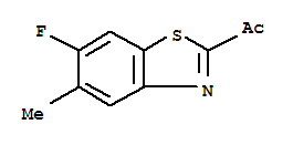 (9ci)-1-(6-氟-5-甲基-2-苯并噻唑)-乙酮結(jié)構(gòu)式_214854-88-3結(jié)構(gòu)式