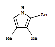 (9ci)-1-(3,4-二甲基-1H-吡咯-2-基)-乙酮結(jié)構(gòu)式_2169-18-8結(jié)構(gòu)式