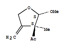 1-[(2s,3s)-四氫-2-甲氧基-3-甲基-4-亞甲基-3-呋喃]-乙酮結(jié)構式_220308-44-1結(jié)構式