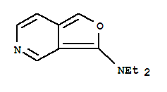 N,N-二乙基-呋喃并[3,4-c]吡啶-3-胺結構式_220559-29-5結構式