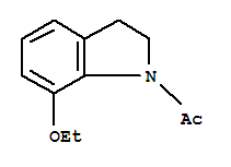 (9ci)-1-乙?；?7-乙氧基-2,3-二氫-1H-吲哚結(jié)構(gòu)式_220657-61-4結(jié)構(gòu)式