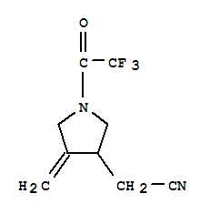 (9ci)-4-亞甲基-1-(三氟乙酰基)-3-吡咯烷乙腈結(jié)構(gòu)式_220951-48-4結(jié)構(gòu)式