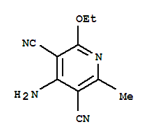 (9ci)-4-氨基-2-乙氧基-6-甲基-3,5-吡啶二甲腈結構式_220955-93-1結構式