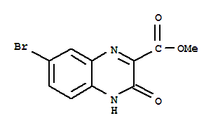 7-溴-3-氧代-3,4-二氫喹噁啉-2-羧酸甲酯結(jié)構(gòu)式_221167-40-4結(jié)構(gòu)式