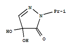 (9ci)-2,4-二氫-4,4-二羥基-2-(1-甲基乙基)-3H-吡唑-3-酮結(jié)構(gòu)式_221325-76-4結(jié)構(gòu)式