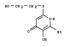 (9ci)-2-乙基-3-羥基-6-[(2-羥基乙基)硫代]-4(1H)-吡啶酮結(jié)構(gòu)式_221695-78-9結(jié)構(gòu)式