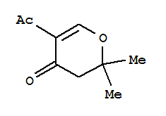 (9ci)-5-乙酰基-2,3-二氫-2,2-二甲基-4H-吡喃-4-酮結構式_222409-10-1結構式