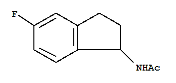 (+)-(9ci)-n-(5-氟-2,3-二氫-1H-茚-1-基)-乙酰胺結(jié)構(gòu)式_222415-40-9結(jié)構(gòu)式