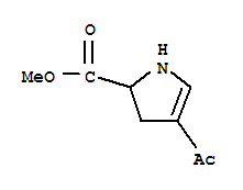 (9ci)-4-乙酰基-2,3-二氫-1H-吡咯-2-羧酸甲酯結(jié)構(gòu)式_222420-86-2結(jié)構(gòu)式