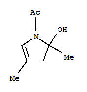 (9ci)-1-乙酰基-2,3-二氫-2,4-二甲基-1H-吡咯-2-醇結(jié)構(gòu)式_222845-04-7結(jié)構(gòu)式