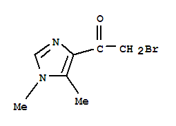 2-溴-1-(1,5-二甲基-1H-咪唑-4-基)-乙酮結(jié)構(gòu)式_223785-74-8結(jié)構(gòu)式