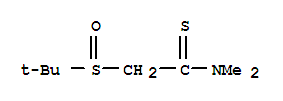 2-[(1,1-二甲基乙基)亞磺?；鵠-N,N-二甲基-乙烷硫代酰胺結(jié)構(gòu)式_226709-26-8結(jié)構(gòu)式