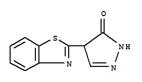 (9ci)-4-(2-苯并噻唑)-2,4-二氫-3H-吡唑-3-酮結(jié)構(gòu)式_227178-06-5結(jié)構(gòu)式