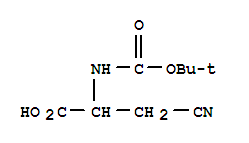 (9ci)-3-氰基-n-[(1,1-二甲基乙氧基)羰基]-丙氨酸結(jié)構(gòu)式_229028-67-5結(jié)構(gòu)式