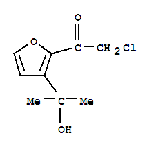 (9ci)-2-氯-1-[3-(1-羥基-1-甲基乙基)-2-呋喃]-乙酮結構式_231297-30-6結構式