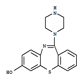 11-(1-哌嗪)-二苯并[b,f][1,4]硫氮雜革-7-醇結(jié)構(gòu)式_232597-73-8結(jié)構(gòu)式