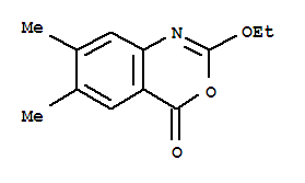 (9ci)-2-乙氧基-6,7-二甲基-4H-3,1-苯并噁嗪-4-酮結(jié)構(gòu)式_233684-11-2結(jié)構(gòu)式