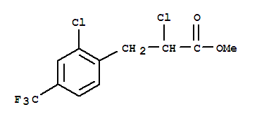 2-氯-3-[2-氯-4-(三氟甲基)苯基]丙酸甲酯結(jié)構(gòu)式_243863-43-6結(jié)構(gòu)式
