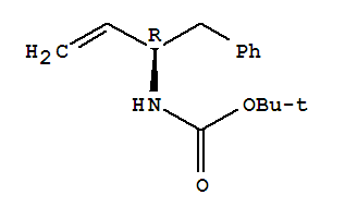 N-[(1r)-1-(苯基甲基)-2-丙烯-1-基]氨基甲酸1,1-二甲基乙酯結(jié)構(gòu)式_244092-76-0結(jié)構(gòu)式