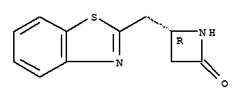 (4r)-(9ci)-4-(2-苯并噻唑甲基)-2-氮雜啶酮結(jié)構(gòu)式_250135-85-4結(jié)構(gòu)式