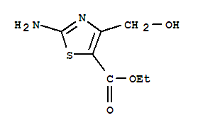2-氨基-4-(羥基甲基)-1,3-噻唑-5-羧酸乙酯結(jié)構(gòu)式_25039-77-4結(jié)構(gòu)式