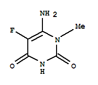 (9ci)-6-氨基-5-氟-1-甲基-2,4(1H,3h)-嘧啶二酮結(jié)構(gòu)式_250658-21-0結(jié)構(gòu)式