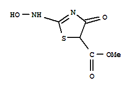 2-(羥基氨基)-4-氧代-4,5-二氫噻唑-5-甲酸甲酯結(jié)構(gòu)式_251577-81-8結(jié)構(gòu)式