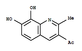 (9ci)-1-(7,8-二羥基-2-甲基-3-喹啉)-乙酮結構式_253432-03-0結構式