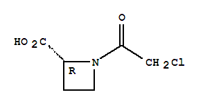 (2r)-(9ci)-1-(氯乙?；?-2-氮雜丁烷羧酸結(jié)構(gòu)式_255883-12-6結(jié)構(gòu)式