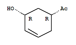 (9ci)-1-[(1r,5r)-5-羥基-3-環(huán)己烯-1-基]-乙酮結(jié)構(gòu)式_256223-25-3結(jié)構(gòu)式