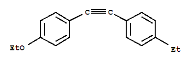1-乙氧基-4-(2-(4-乙基苯基)乙炔)苯結(jié)構(gòu)式_258283-96-4結(jié)構(gòu)式