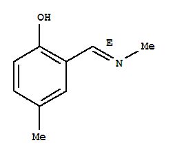 (9CI)-4-甲基-2-[(E)-(甲基亞氨基)甲基]-苯酚結構式_258354-75-5結構式
