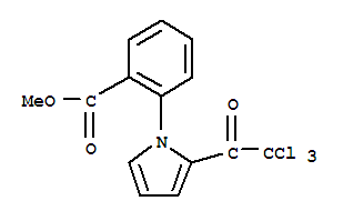 2-[2-(2,2,2-三氯乙?；?-1H-吡咯-1-基]苯甲酸甲酯結(jié)構(gòu)式_259243-93-1結(jié)構(gòu)式