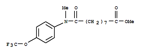 9-[甲基-4-(三氟甲氧基)苯胺]-9-氧代壬酸甲酯結(jié)構(gòu)式_259792-94-4結(jié)構(gòu)式