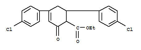 4,6-雙(4-氯苯基)-2-氧代-3-環(huán)己烯-1-羧酸乙酯結(jié)構(gòu)式_26379-96-4結(jié)構(gòu)式