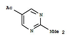 (9ci)-1-[2-(二甲基氨基)-5-嘧啶]-乙酮結(jié)構(gòu)式_265107-46-8結(jié)構(gòu)式