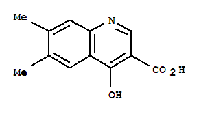 (8ci)-4-羥基-6,7-二甲基-3-喹啉羧酸結構式_26893-24-3結構式