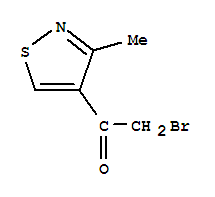 (9ci)-2-溴-1-(3-甲基-4-異噻唑)-乙酮結(jié)構(gòu)式_27984-45-8結(jié)構(gòu)式