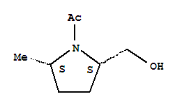 順式-(8ci)-1-乙?；?5-甲基-2-吡咯烷甲醇結構式_28115-45-9結構式