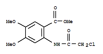 2-[(2-氯乙?；?氨基]-4,5-二甲氧基苯甲酸甲酯結(jié)構(gòu)式_285138-76-3結(jié)構(gòu)式