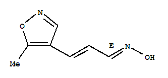 (1e)-(9ci)-3-(5-甲基-4-異噁唑基)-2-丙烯醛肟結(jié)構(gòu)式_286473-06-1結(jié)構(gòu)式