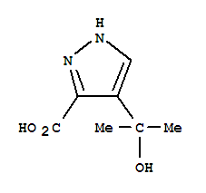 (9ci)-4-(1-羥基-1-甲基乙基)-1H-吡唑-3-羧酸結(jié)構(gòu)式_289041-82-3結(jié)構(gòu)式