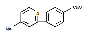 4-(4-甲基吡啶-2-基)苯甲醛結(jié)構(gòu)式_289469-97-2結(jié)構(gòu)式