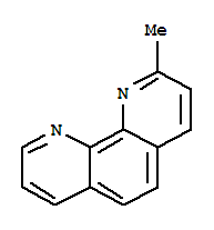 2-甲基-1,10-菲咯啉結(jié)構(gòu)式_3002-77-5結(jié)構(gòu)式