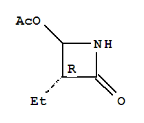 (3r)-(9ci)-4-(乙酰基氧基)-3-乙基-2-氮雜啶酮結(jié)構(gòu)式_301154-81-4結(jié)構(gòu)式