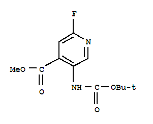 甲基 5-(叔丁氧基羰基氨基)-2-氟異煙酸結(jié)構(gòu)式_305371-15-7結(jié)構(gòu)式