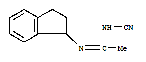 (9ci)-n-氰基-n-(2,3-二氫-1H-茚-1-基)-鹽酸乙脒結(jié)構(gòu)式_306284-56-0結(jié)構(gòu)式