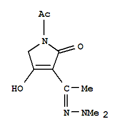 (9ci)-1-乙酰基-3-[1-(二甲基亞肼基)乙基]-1,5-二氫-4-羥基-2H-吡咯-2-酮結(jié)構(gòu)式_306753-96-8結(jié)構(gòu)式