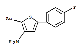 1-[3-氨基-5-(4-氟苯基)-2-噻吩-1-乙酮結構式_306935-10-4結構式